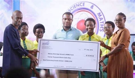 Wesley Girls Shs Awarded Ghc 20k As Best Performing Female School At