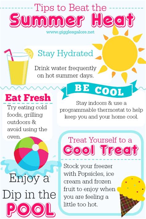 Tips To Beat The Summer Heat Giggles Galore
