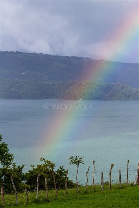 Rainbow Over Lake Arenal Stock Photo Image Of Outdoor 103033768