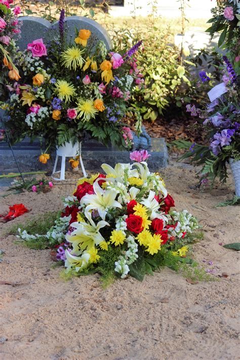 Grave Site Burial Flowers Free Stock Photo Public Domain Pictures