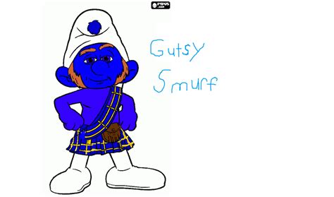 Gutsy Smurf Coloring By Smurfette123 On Deviantart