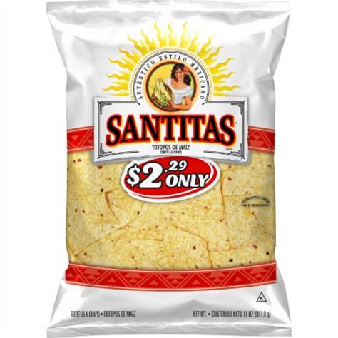 santitas® gluten free white corn tortilla chips snacks bag 11 oz fred meyer