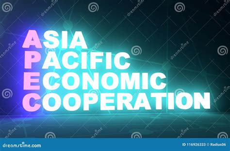 Asia Pacific Economic Cooperation Acronym Stock Illustration