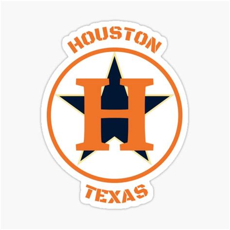 Houston Astros State Logo Vinyl Decal Sticker Sizes