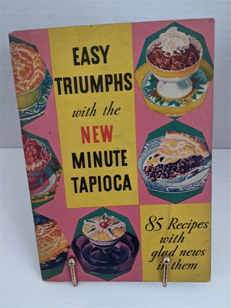Vintage Tapioca Recipe Book Easy Triumphs With The New Minute Etsy Uk