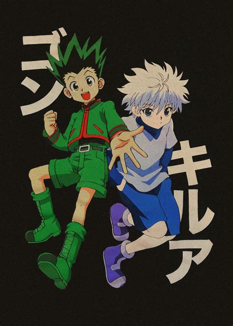 Anime Hunter X Hunter Gon Metal Poster Team Awesome Displate In
