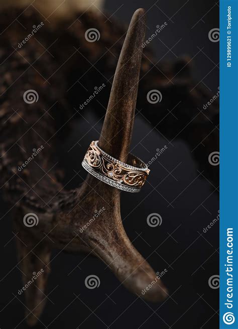 Light pink floral pattern black and white. Pink Gold And White Gold Ring With Floral Pattern On Black ...