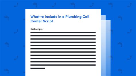 What To Include In A Plumbing Call Center Script With Examples