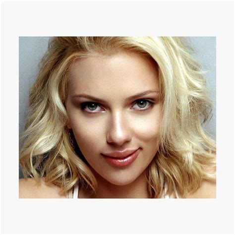 Scarlett Johansson Smile Photographic Print By Titod Redbubble