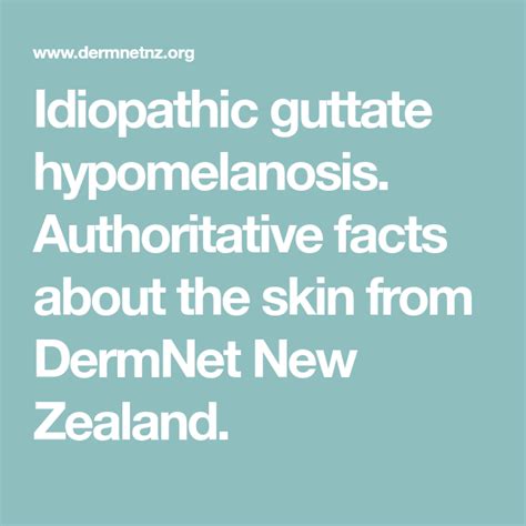 Idiopathic Guttate Hypomelanosis Authoritative Facts About The Skin