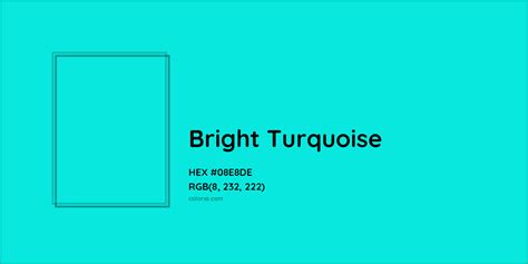 Bright Turquoise Complementary Or Opposite Color Name And Code 08e8de