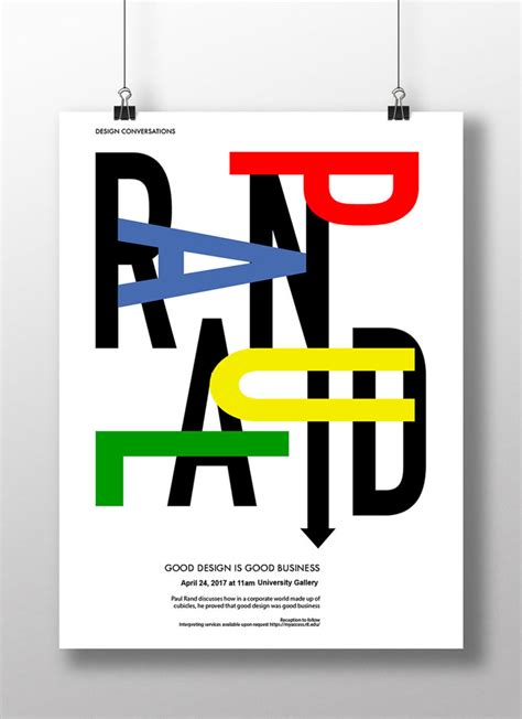 Paul Rand Lecture Poster