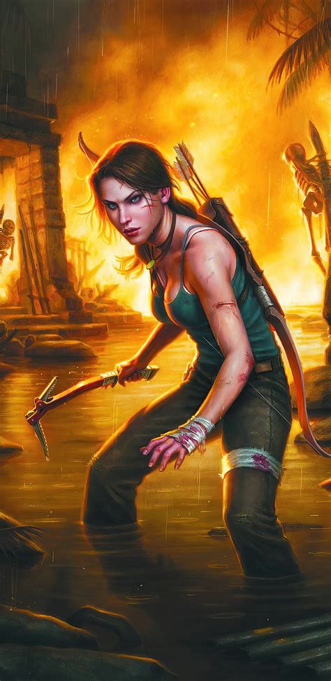 1440x2960 Lara Croft Tomb Raider Warrior Girl 4k Samsung Galaxy Note 9 ...