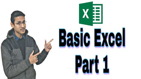 Learn Basic Excel Part 1 Youtube