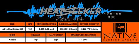 Native Carbon Hunting Arrows And Arrow Size Chart