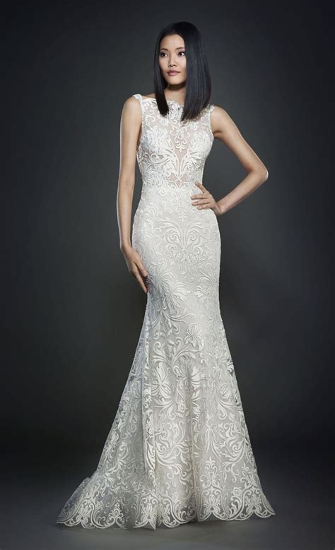 Most popular new in high price low price. Lazaro bridal gown - Champagne shimmer checkered net over ...