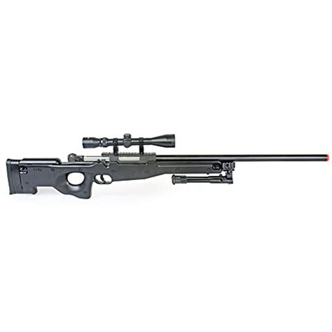 Bbtac Airsoft Sniper Rifle Bolt Action Gun Full Metal Spring Loaded Con Scope Y Bipod High