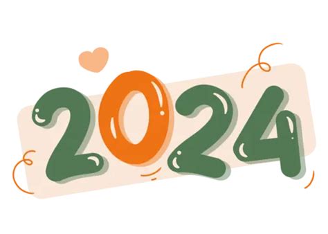 Cute Hand Drawn Of 2024 Typography 2024 Letters 2024 2024 Text