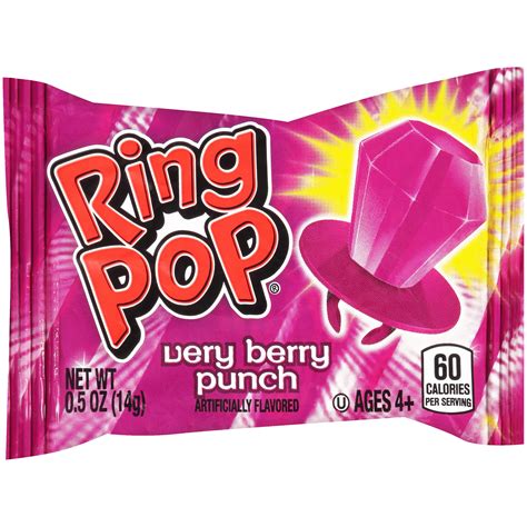 Ring Pop Individually Wrapped Purple Very Berry Punch Party Pack 30