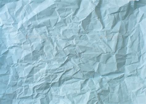 Crumpled Sheet Of Paper Blue Paper Texture Crumpled Paper Textures