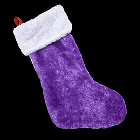 16 Purple Plush Christmas Stocking