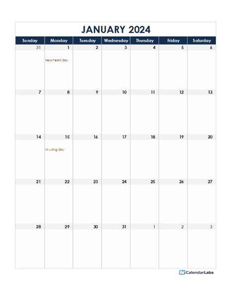 2024 Excel Monthly Calendar Template Free Printable Templates Cloud