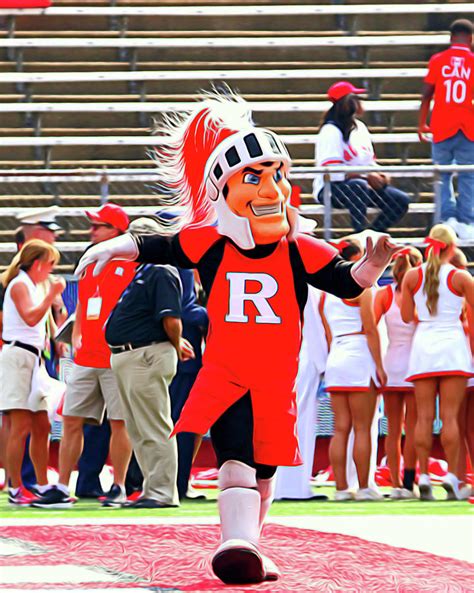 Rutgers Scarlet Knight Mascot Photograph By Allen Beatty Pixels