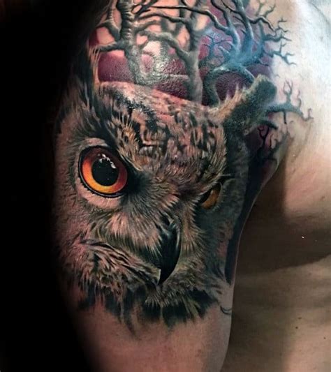 Https://tommynaija.com/tattoo/realistic Owl Tattoo Designs