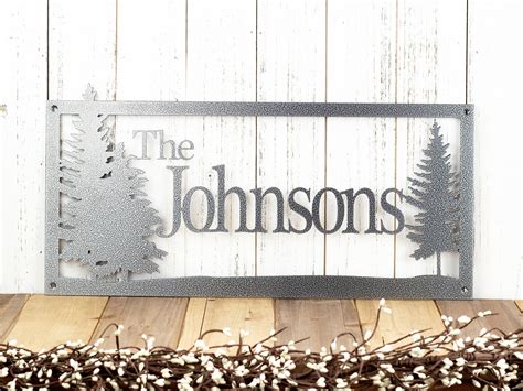 Custom Name Sign Metal Sign Personalized Sign Lake Home Etsy