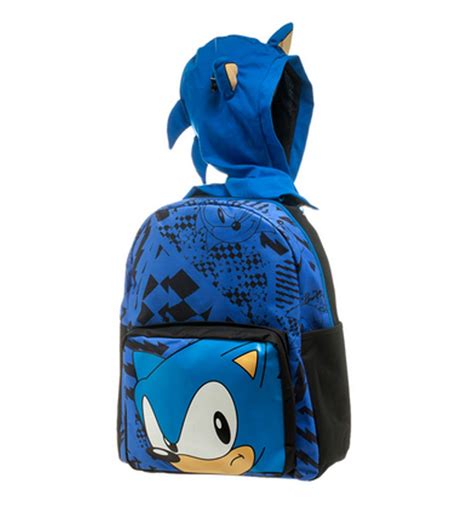 Sonic The Hedgehog Backpack With Cape And Hood Xoxo