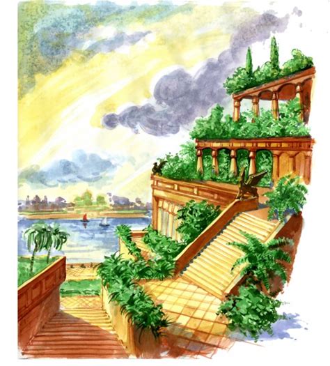 The hanging gardens of babylon, an ancient wonder of the world was built by king nebuchadnezzar for his wife amyitis. Hanging Gardens of Babylon inspire water farming called ...