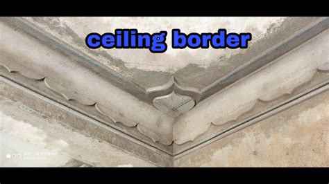 Ceiling Border Design Ceiling Corner Youtube