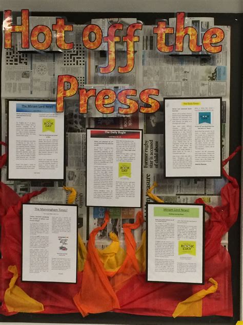 Ks2 News Reports Display Hot Off The Press Primary Classroom