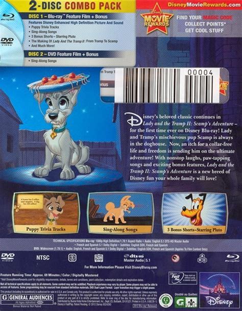 Lady And The Tramp Ii Scamps Adventure Special Edition Blu Ray