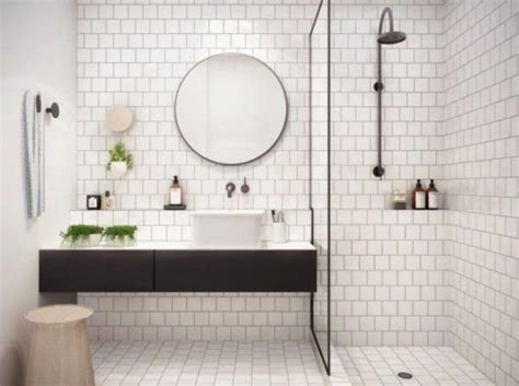 41 Luxurious Black And White Subway Tiles Bathroom Design Bad