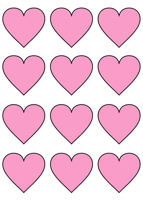 Free Printable Heart Templates Cut Outs Freebie Finding Mom Best