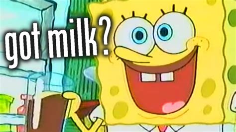 SpongeBob S LOST Got Milk Commercial Was FOUND YouTube