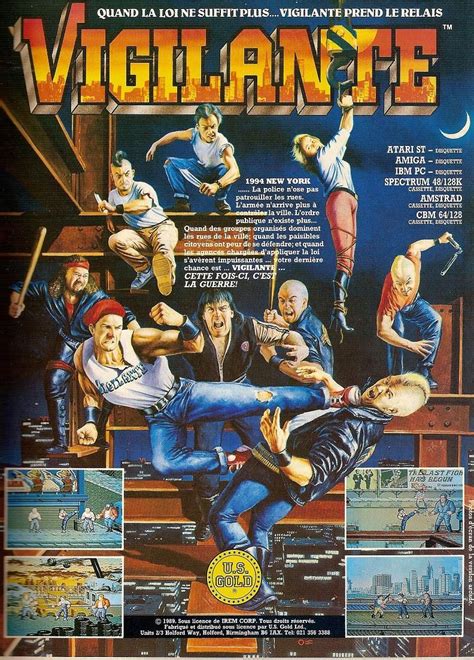 Vigilante Retro Games Poster Retro Video Games Retro Gaming Art