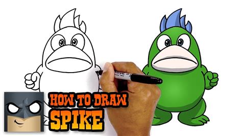 How To Draw Spike Super Mario Art Tutorial
