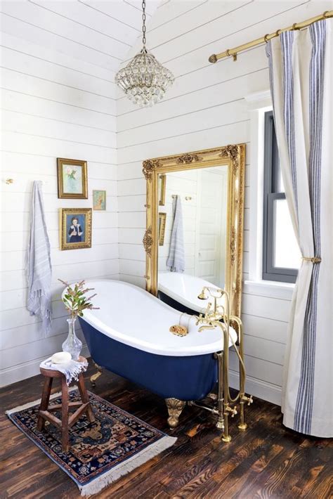 25 Stylish Blue And Gold Bathroom Decor Ideas Digsdigs