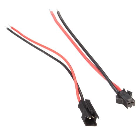 30pcs 12cm Long JST SM 2Pins Plug Male To Female Wire JST Connector