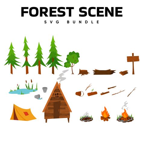 Forest Scene Svg Masterbundles