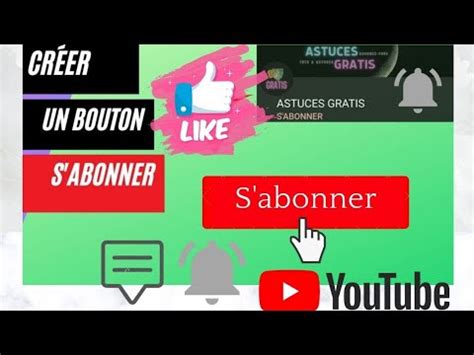 COMMENT CRÉER LE BOUTON D ANIMATION S ABONNER SUR YOUTUBE GRATUITEMENT YouTube