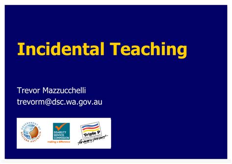 Pdf Incidental Teaching