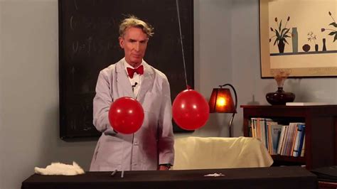 Bill Nye The Science Guy Performs A Static Electricity Science Demonstration Youtube
