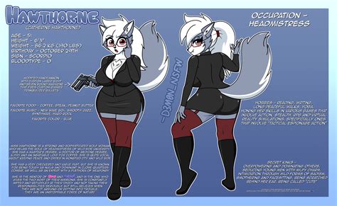 D3m0n 🔞 On Twitter 💙 Hawthorne 🐺💙 The Wolf Milf Finally Gets Her Official Reference Sheet