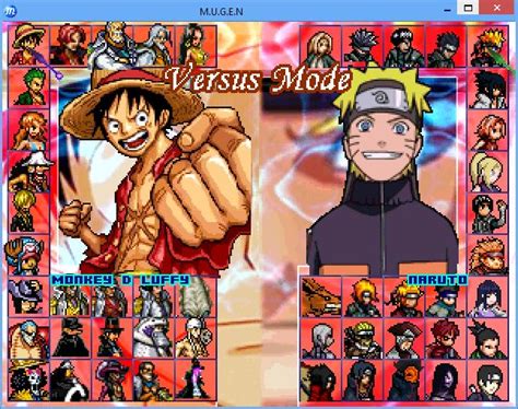 One Piece Vs Naruto New World Ninja Strongest Mugen Game Azzurra