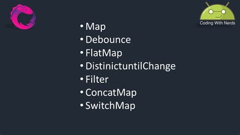 Both flatmap and concatmap will do the job, but flatmap would be better as we don't care about the flatmap: RXJava operators | map, flatMap, debounce, filter and more ...