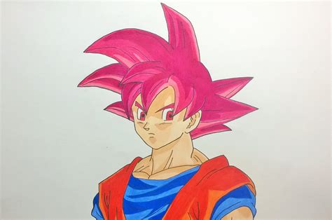 According to dragon ball z: Goku Super Saiyan God Drawing at GetDrawings | Free download