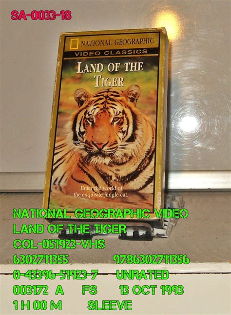 Vhs Nat Geo Land Of The Tiger